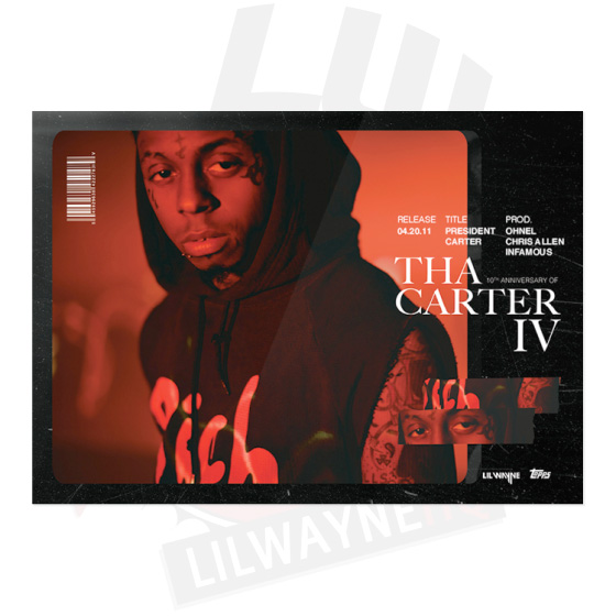 Lil Wayne Partners Up With Topps To Release A Special Edition Tha Carter 4 Trading Card Pack