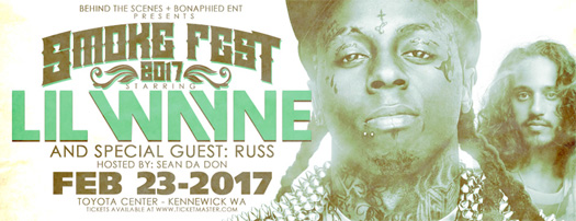 Lil Wayne To Perform Live On The 2017 Smoke Fest Tour In Washington