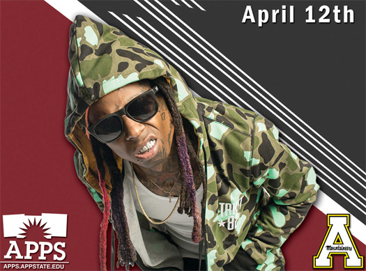 Lil Wayne To Perform Live For Appalachian State University In Boone North Carolina