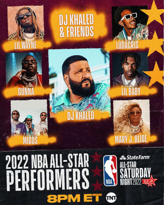 Lil Wayne To Perform Live With DJ Khaled At State Farm NBA All Star Saturday Night