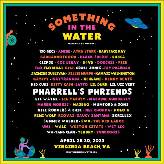 Lil Wayne To Perform Live At Pharrell 2023 Something In The Water Festival