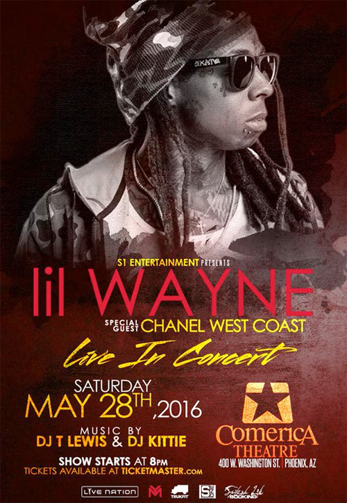 Lil Wayne Show At The Comerica Theatre In Phoenix Arizona Has Been Postponed