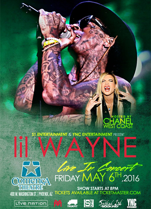 Lil Wayne To Perform Live At Phoenix Comerica Theatre In May