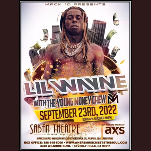 Lil Wayne To Perform Live In Beverly Hills This Month