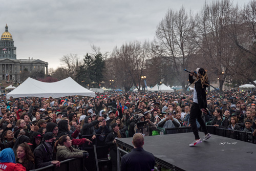 Lil Wayne Performs Live At The 2018 Mile High 420 Rally In Denver