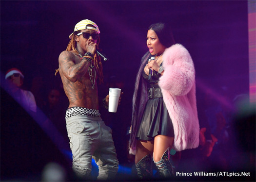 Lil Wayne Performs Steady Mobbin With Gucci Mane & No Frauds With Nicki Minaj At Hot 107.9 2017 Birthday Bash In Atlanta