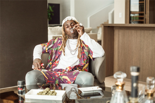 Lil Wayne Photo Shoot For His New Cannabis Brand GKUA Ultra Premium