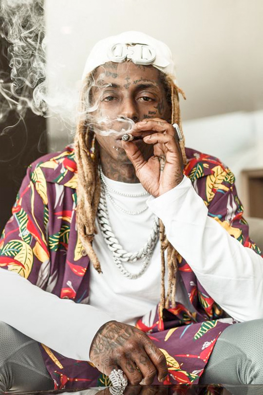 Lil Wayne Photo Shoot For His New Cannabis Brand GKUA Ultra Premium