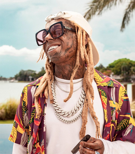 Lil Wayne Photo Shoot For His New Cannabis Brand GKUA Ultra Premium