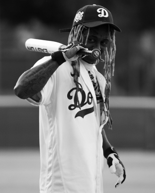 Lil Wayne Plays In The Jackie Robinson Celebrity Softball Game