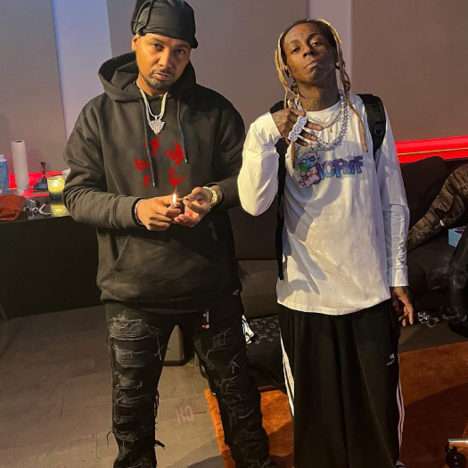 Lil Wayne Plays His One Of A Kind Fender Jaguar Guitar In A Studio Session With Juelz Santana