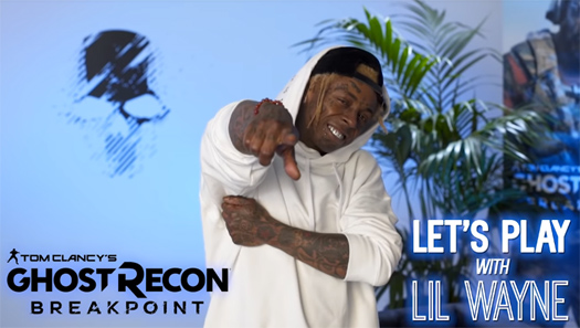 Lil Wayne Plays Tom Clancys Ghost Recon Breakpoint Video Game With A Few YouTubers