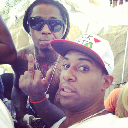 Lil Wayne Chills At A Pool Party With Diddy, Meek Mill, Fabolous & More