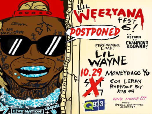 Lil Wayne Postpones 6th Annual Lil Weezyana Fest Until October