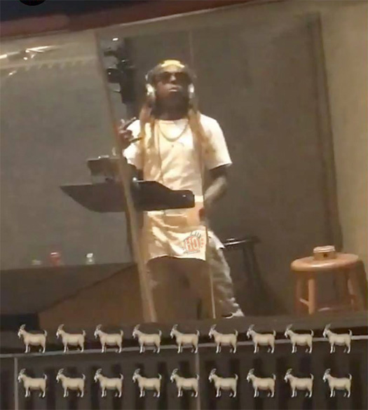 Lil Wayne Plays A Prank On Poppy Holden After He Fell Asleep During A Studio Session