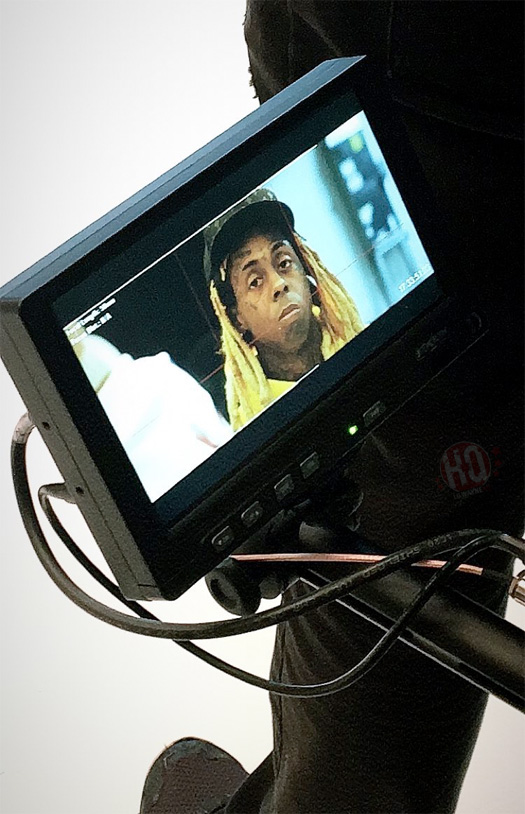 Lil Wayne & Preme Shoot A Music Video At The BILL BRADY Art Gallery In Miami