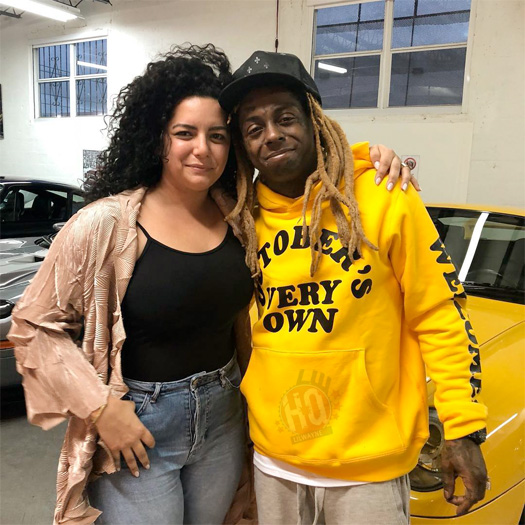 Lil Wayne & Preme Shoot A Music Video At The BILL BRADY Art Gallery In Miami