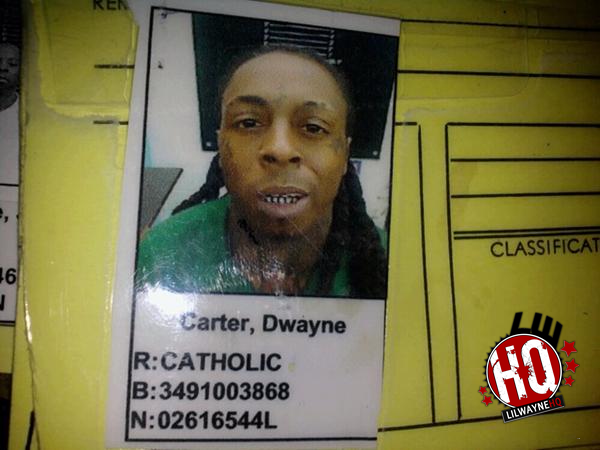 Lil Wayne Rikers Island Mugshot ID