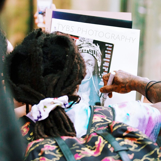 Lil Wayne Spotted Exiting The Ritz Carlton Hotel In Charlotte, Signs Autographs For Fans