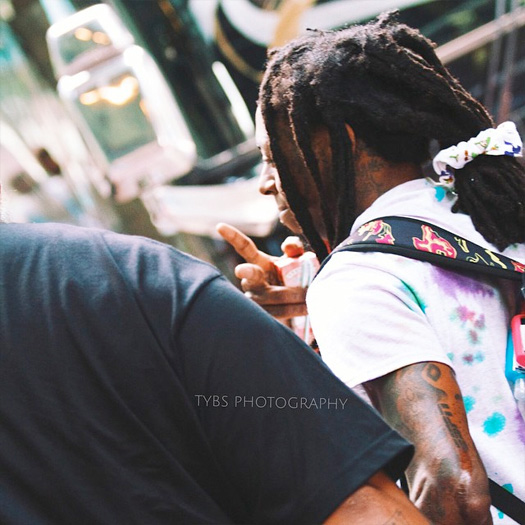 Lil Wayne Spotted Exiting The Ritz Carlton Hotel In Charlotte, Signs Autographs For Fans