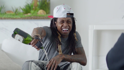 Lil Wayne Appears In Samsung Champagne Calls Commercial For Their Galaxy S7 Phone