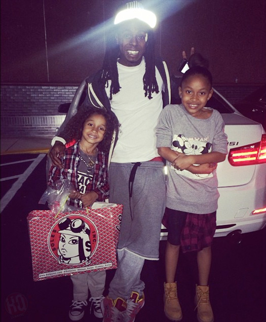 Lil Wayne & Sarah Vivan Take Their Son Dwayne Michael Carter III Bowling For His 6th Birthday