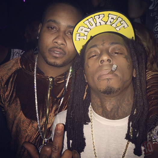 Lil Wayne Attends Sean Kingston Birthday Bash At Supperclub In Hollywood