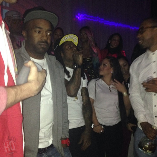 Lil Wayne Attends Sean Kingston Birthday Bash At Supperclub In Hollywood