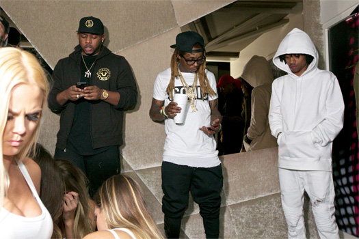 Lil Wayne Attends Shay Nightclub In Chicago With His Young Money Artists