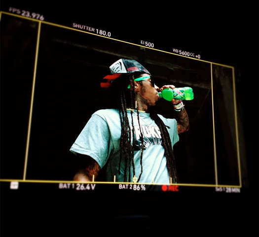 Lil Wayne Shoots DEWeezy Commercial