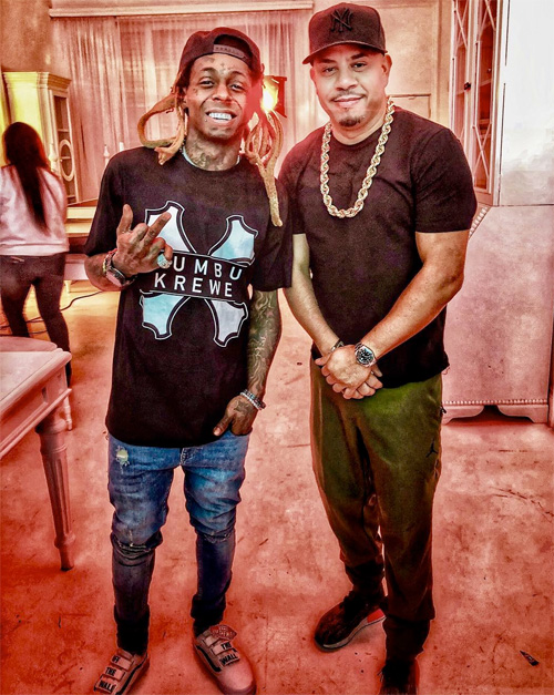 Lil Wayne Shoots A New Project With Eif Rivera At Photopia Studios In Miami