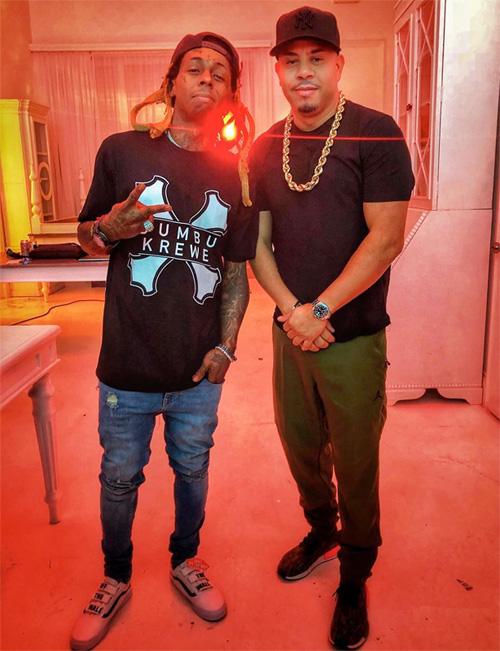 Lil Wayne Shoots A New Project With Eif Rivera At Photopia Studios In Miami