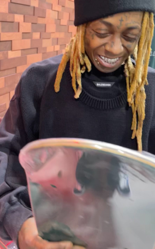 Lil Wayne Skate Squad Gift Him With His First Ever Signature Skateboard For Turning Pro