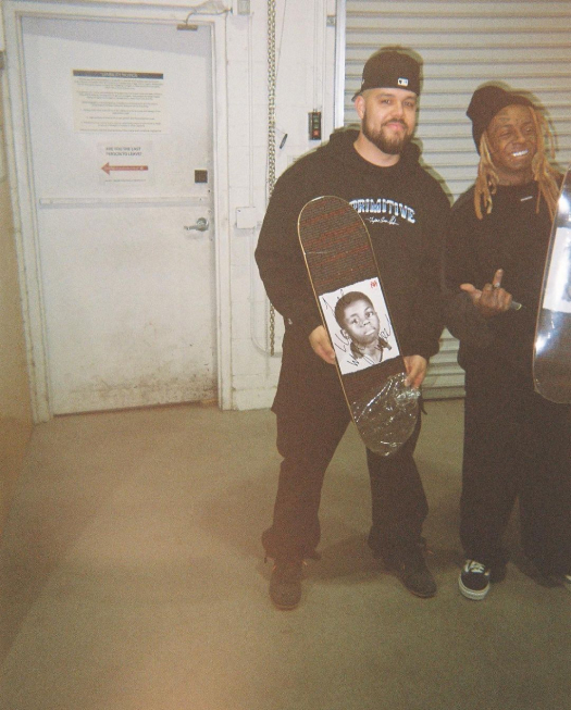 Lil Wayne Skate Squad Gift Him With His First Ever Signature Skateboard For Turning Pro