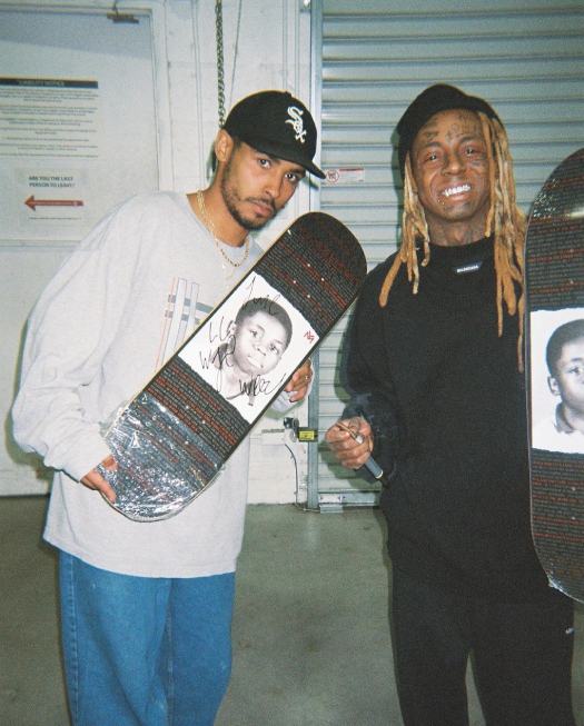 Lil Wayne Skate Squad Gift Him With His First Ever Signature Skateboard For Turning Pro