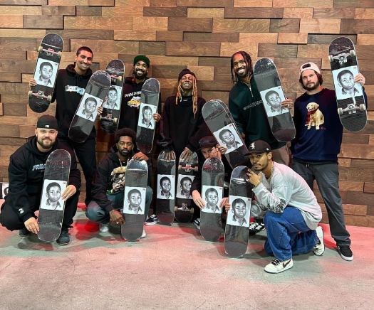 Lil Wayne Skate Squad Gift Him With His First Ever Signature Skateboard For Turning Pro