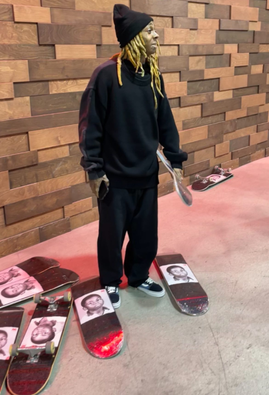 Lil Wayne Skate Squad Gift Him With His First Ever Signature Skateboard For Turning Pro