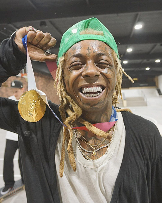 Lil Wayne Has A Skateboarding Session With 2020 Olympics Winner Yuto Horigome