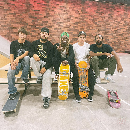 Lil Wayne Has A Skateboarding Session With 2020 Olympics Winner Yuto Horigome
