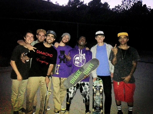 Lil Wayne Goes Skating At Griffith Park In Los Angeles With The Grizzly Gang Crew