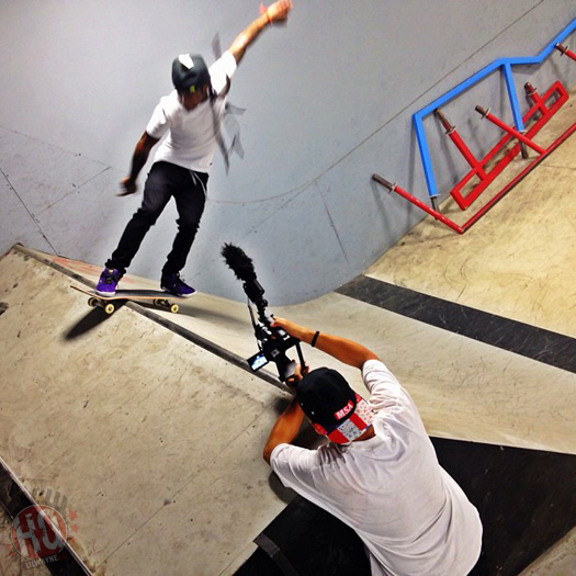 Lil Wayne Goes Skating At Paul Rodriguez Private Skate Park In Los Angeles