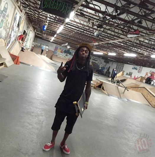 Lil Wayne Has A Skating Session At HIC Warehouse Indoor Skatepark In South Carolina
