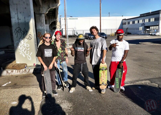 Lil Wayne Goes Skating On The Streets Of Los Angeles With His Baker Shake Junt Crew