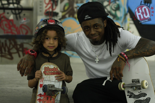 Lil Wayne Skating With Jacob Christopher