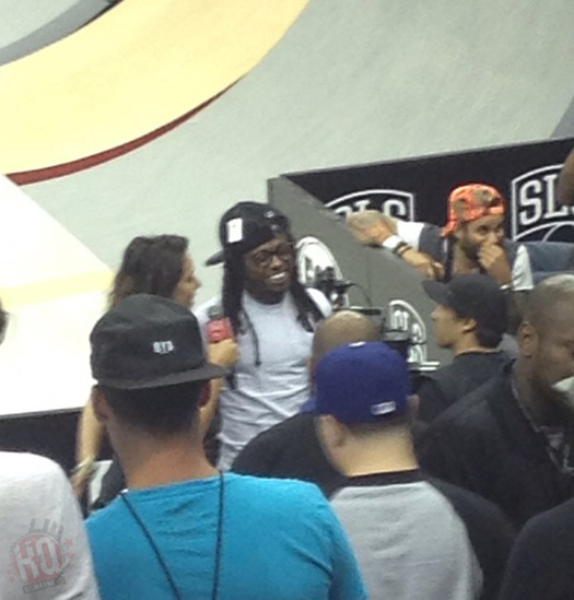 Lil Wayne Skips 2014 MTV VMAs, Attends SLS Championship With Christina Milian