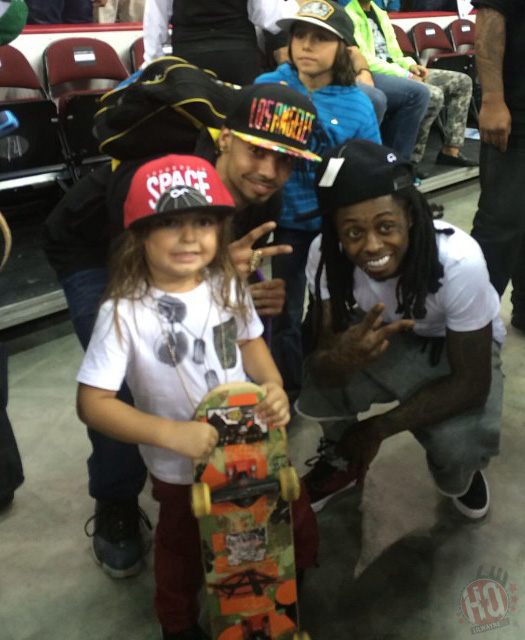 Lil Wayne Skips 2014 MTV VMAs, Attends SLS Championship With Christina Milian