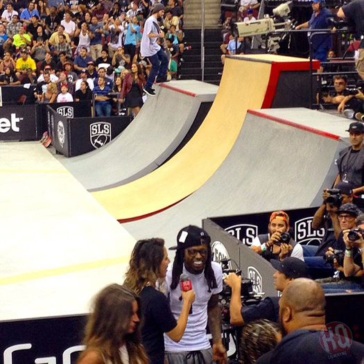 Lil Wayne Skips 2014 MTV VMAs, Attends SLS Championship With Christina Milian