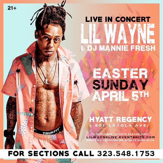 Lil Wayne To Host A Sorry 4 The Wait 2 Party With Mannie Fresh In New Orleans On Easter