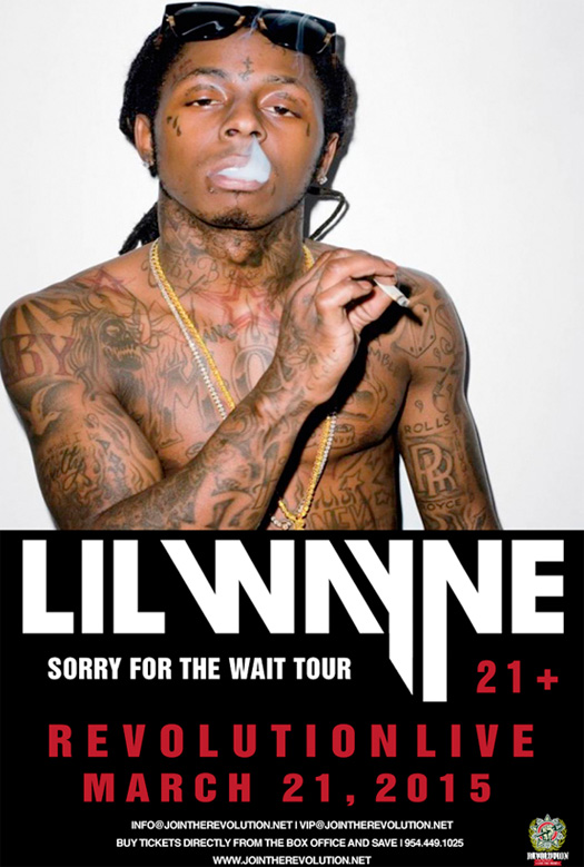 Lil Wayne To Host A Sorry For The Wait Tour At Revolution Live In Fort Lauderdale