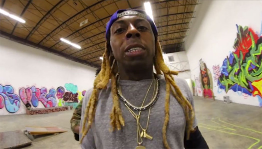 Lil Wayne Hits Up Stevie Williams Private Skate Park Status Life In Atlanta